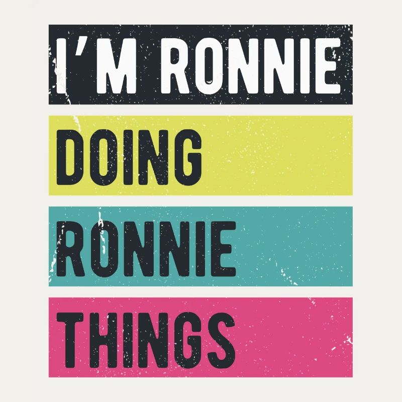 Ich bin Ronnie und mache Ronnie Things Retro Colors