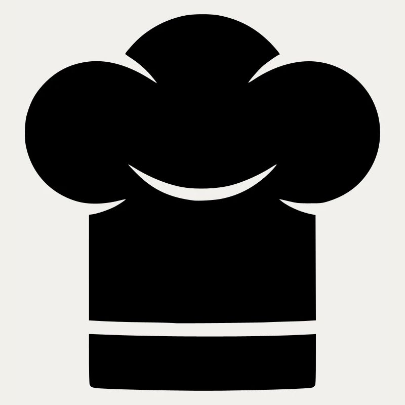 Chapeau de chef Silhouette du chapeau de chef