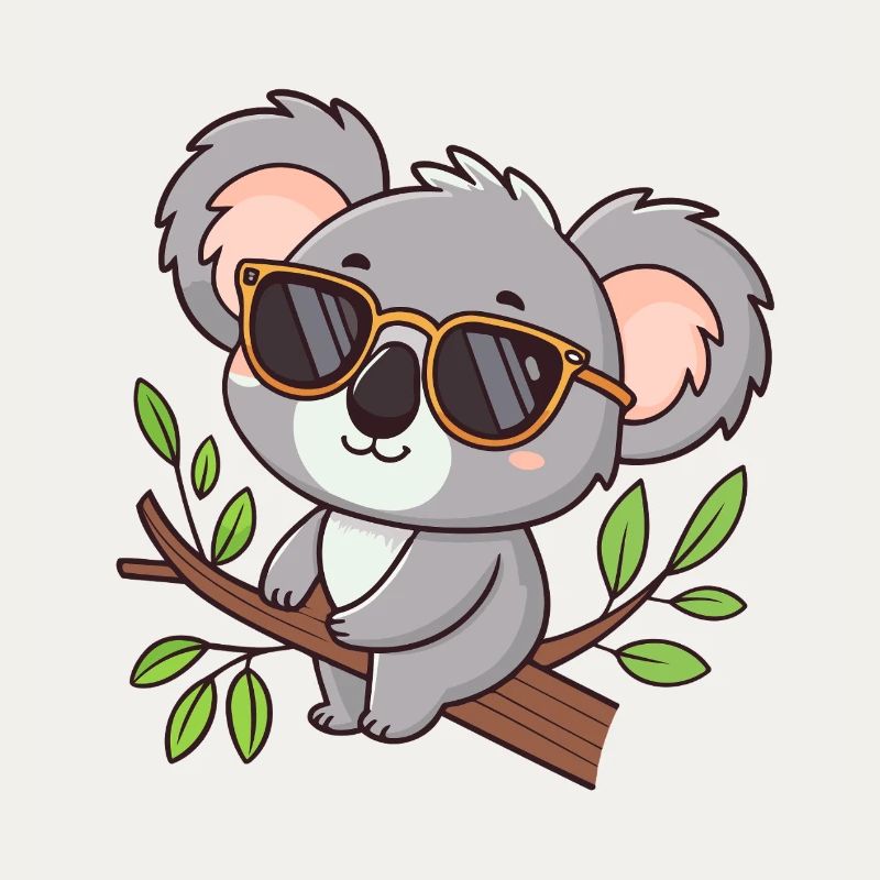 Koala-Chic-Brille am Bügel