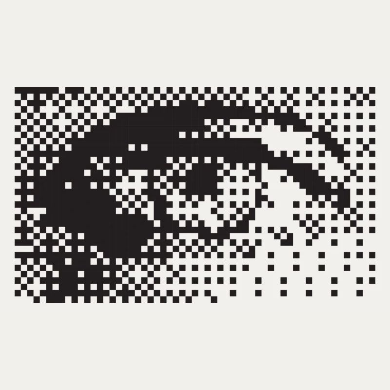 Mitternachts-Pixel-Augenmuster