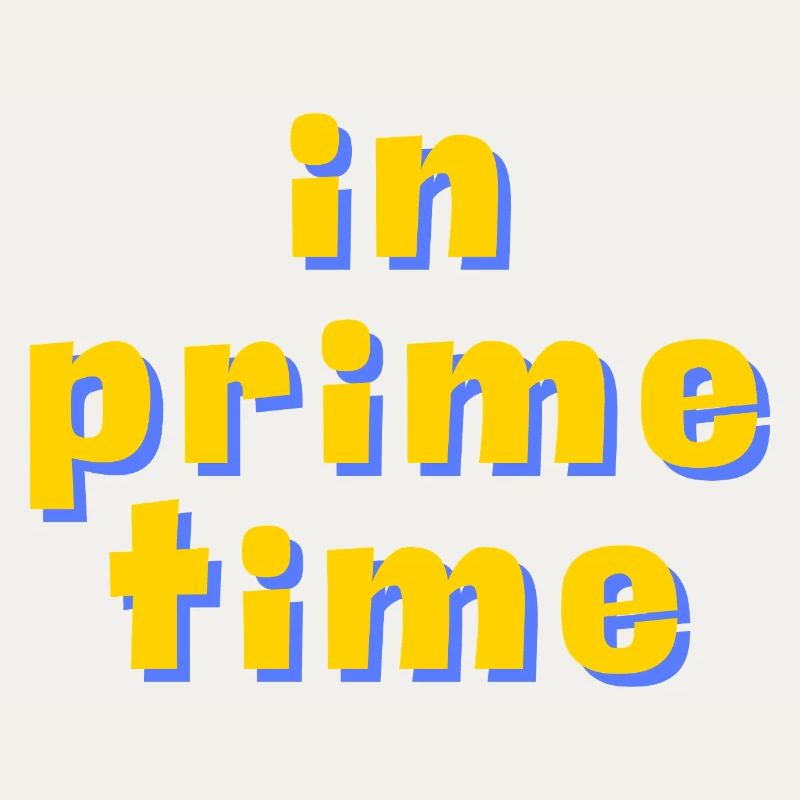 In Prime Time Retro 3D Typography