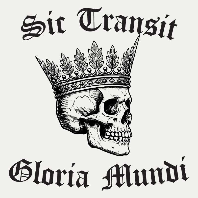 Sic Transit Gloria Mundi Gothic Tee