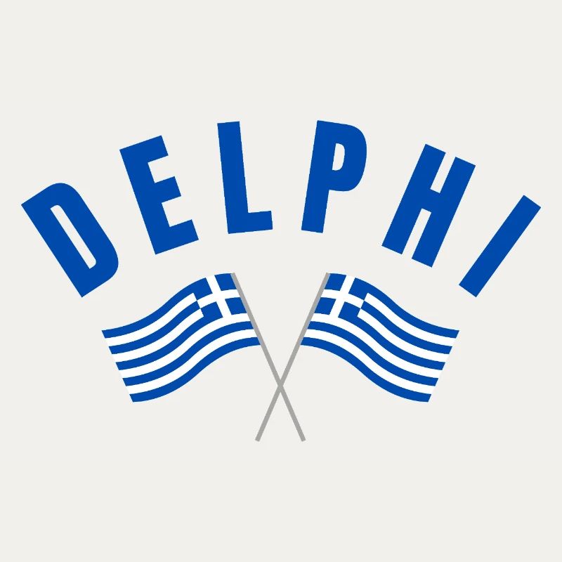 Drapeaux jumeaux grecs de Delphes
