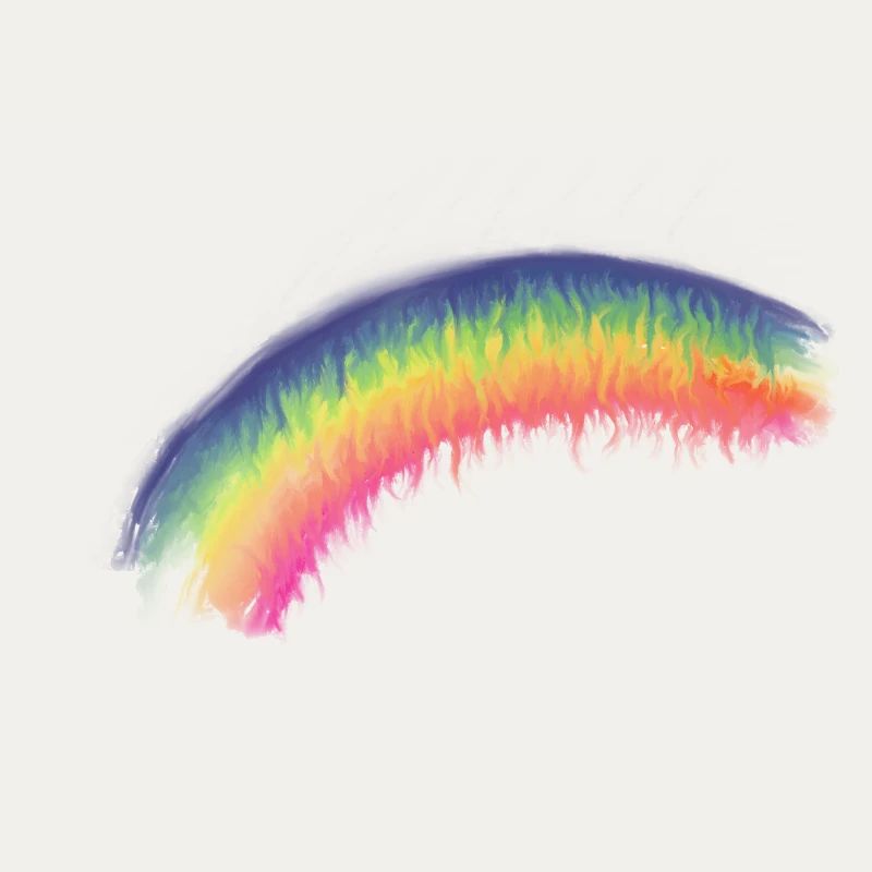 Regenbogen Pinselbogen