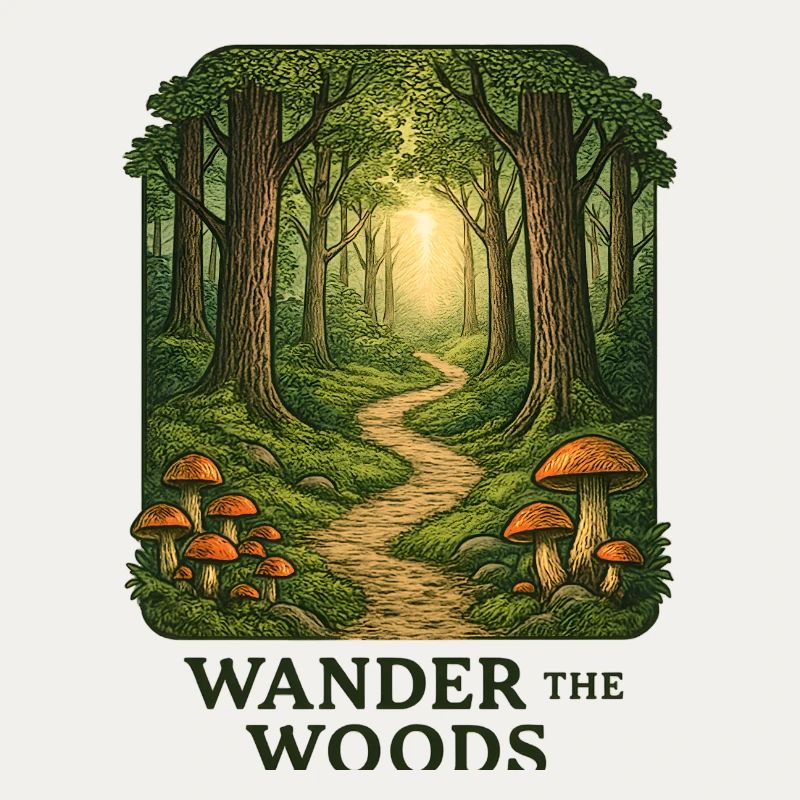 Waldpfad Wander durch den Wald