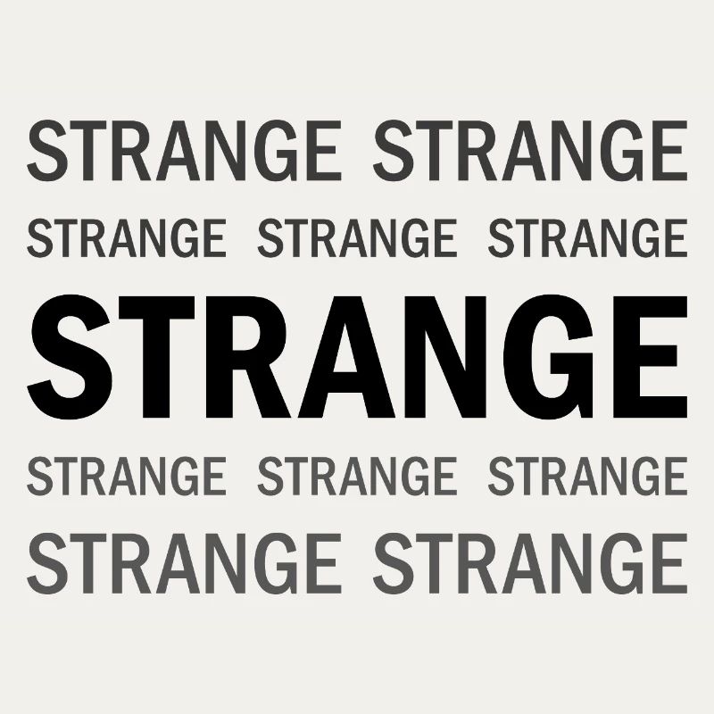 Strange Typografie
