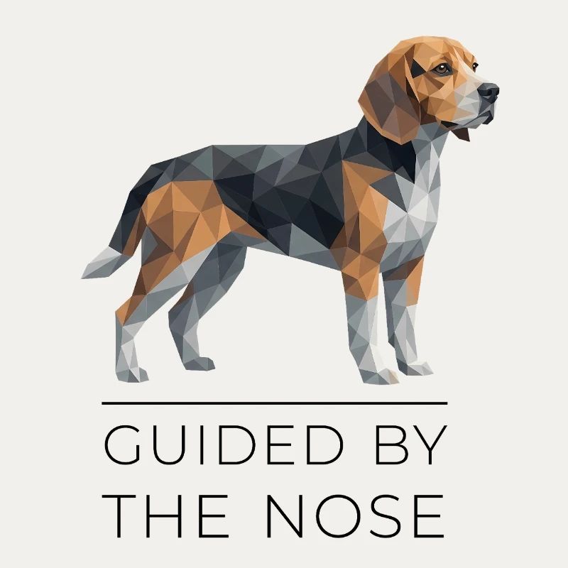 Beagle Low-Poly Art - Guided by the nose