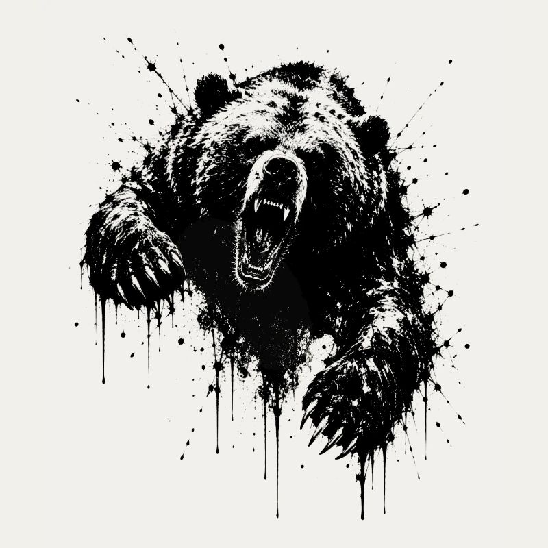 Dark Bear Spritz Graffiti