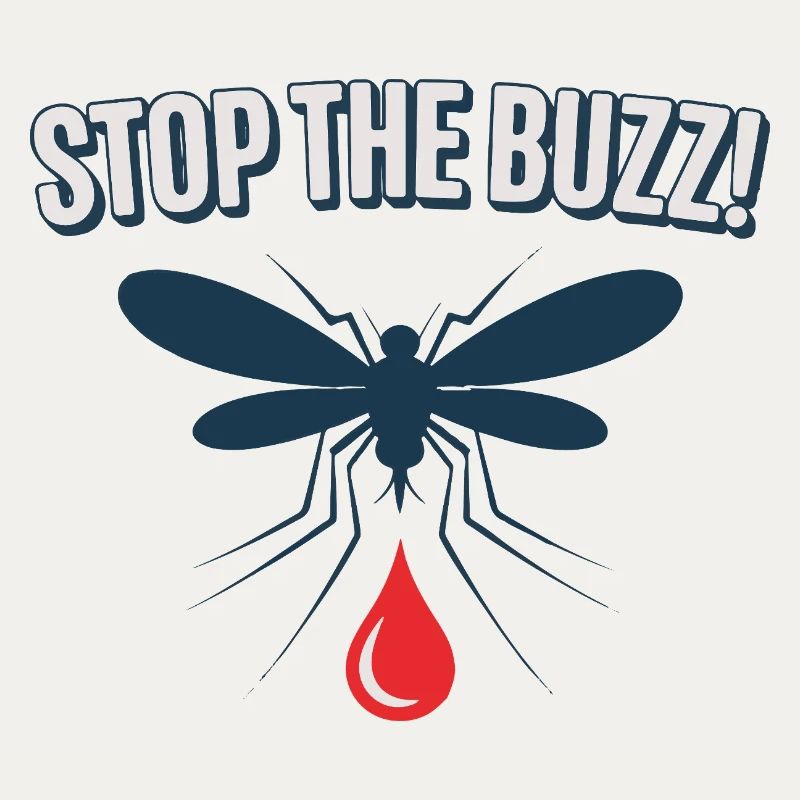 Stop the Buzz Mosquito Blood Drop