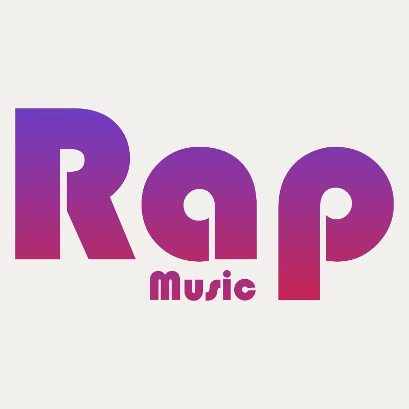Lebendiges Textdesign Rap Musik
