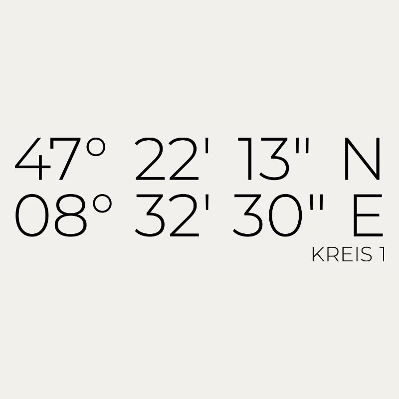 Coordinates District 1 Zurich