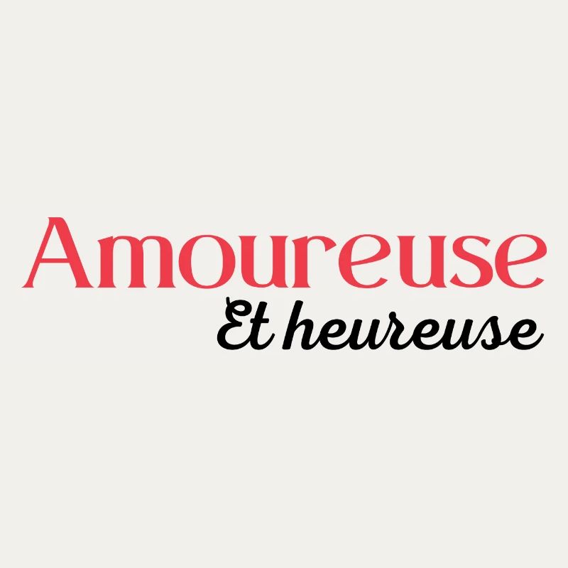 Amoureuse et heureuse