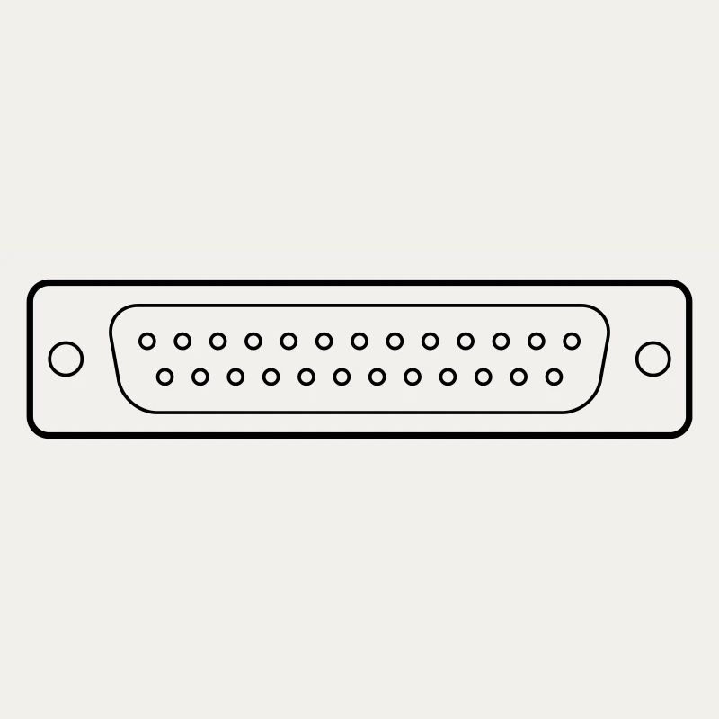 DB 25 Connector Parallel, Drucker
