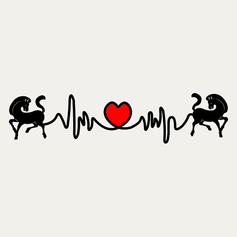 Zwei Pferde Cardio-Herzfrequenz