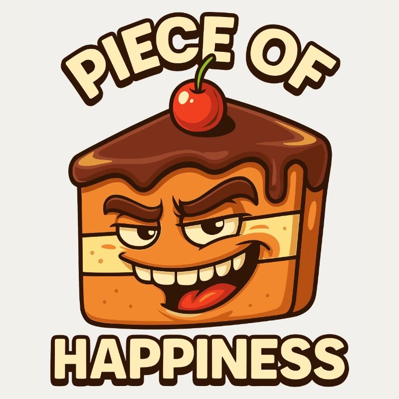 Conception de gâteau « morceau de bonheur »