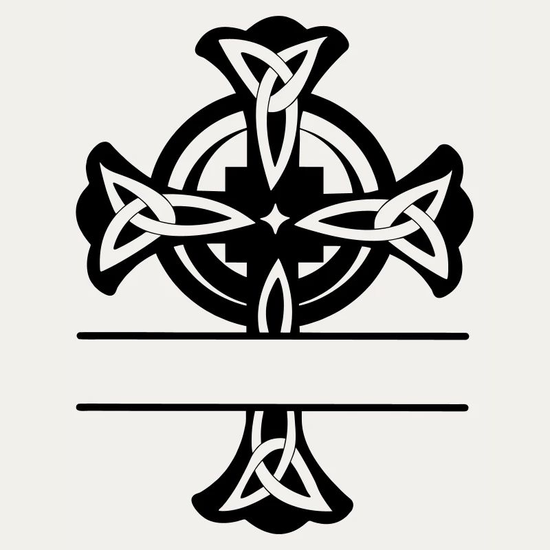 Logo ou monogramme de croix celtique
