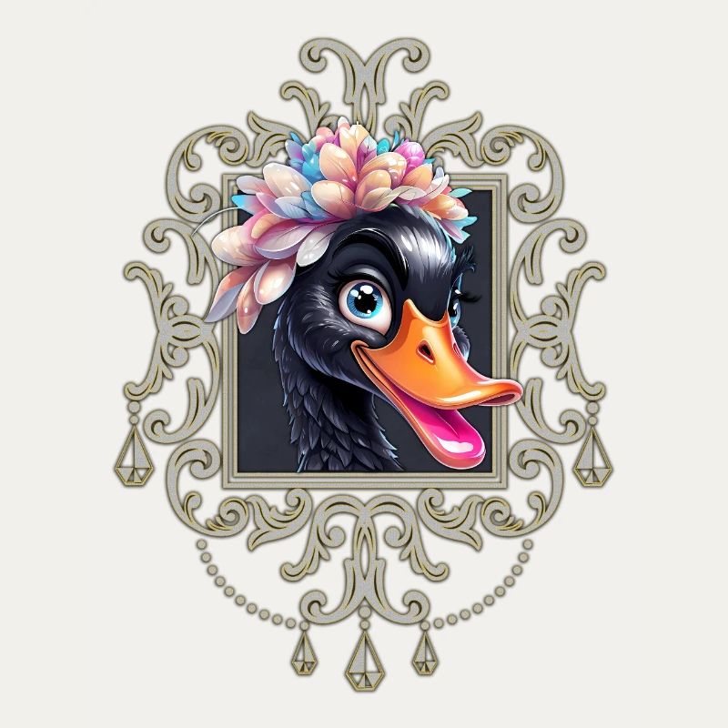 Der glückliche Schwan, ein blauäugiger Charmeur.