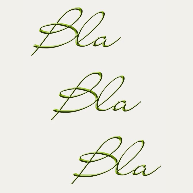 Bla Bla Triple Écriture Verte