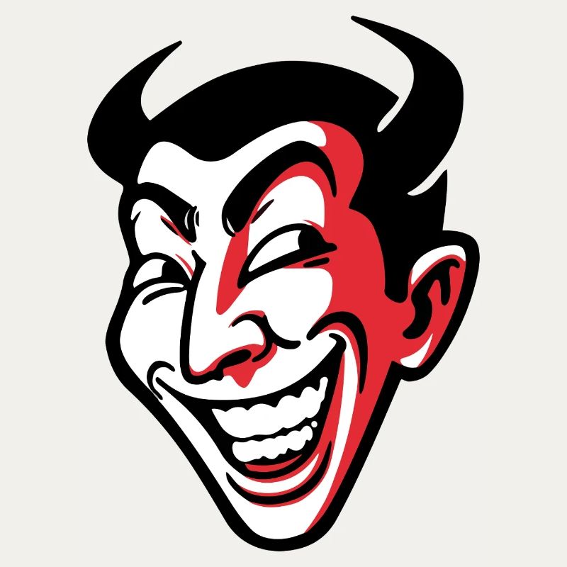Ausdrucksstarkes lächelndes Comic-Gesichtsdesign