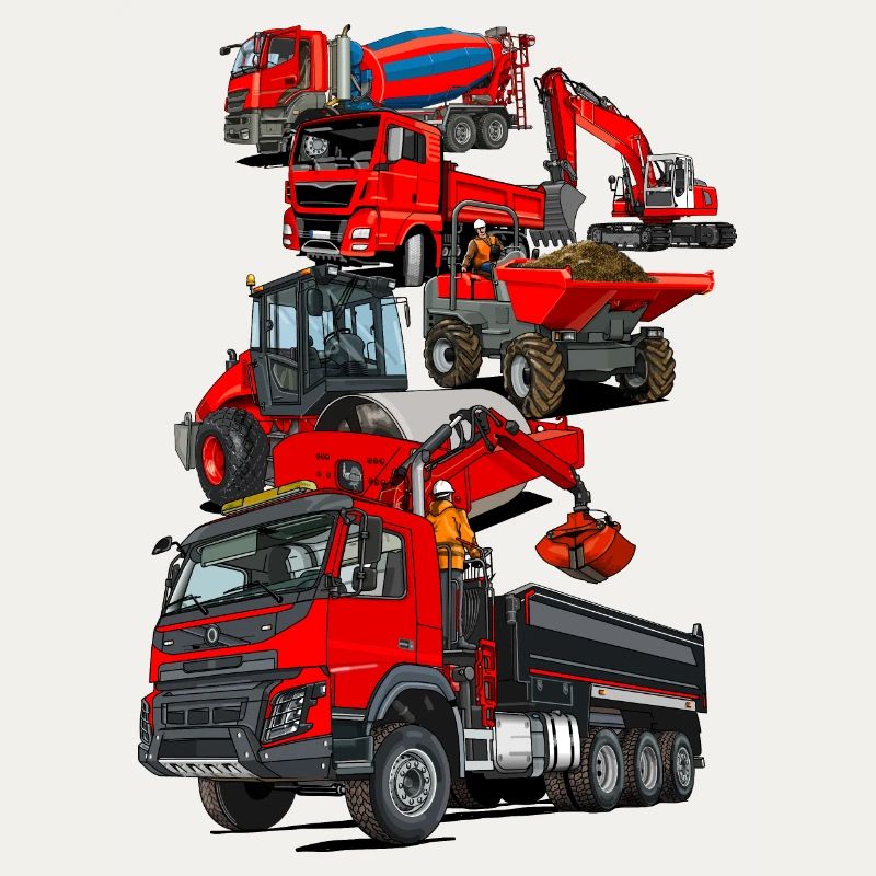 Construction site vehicles