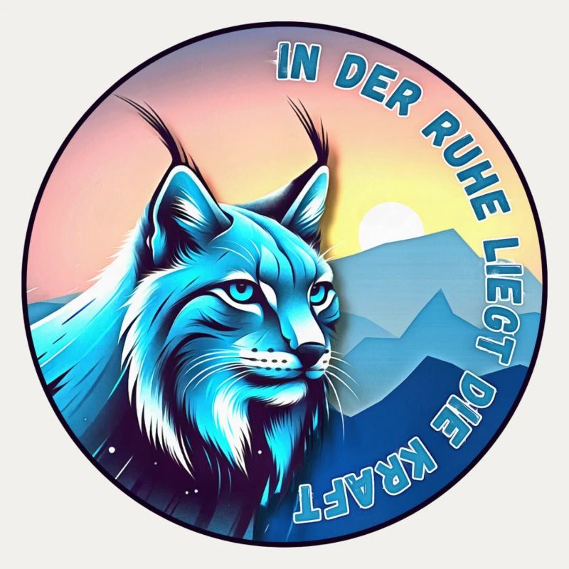 Lynx au coucher du soleil – paix et force