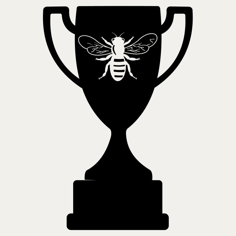 Tasse avec abeille découpée