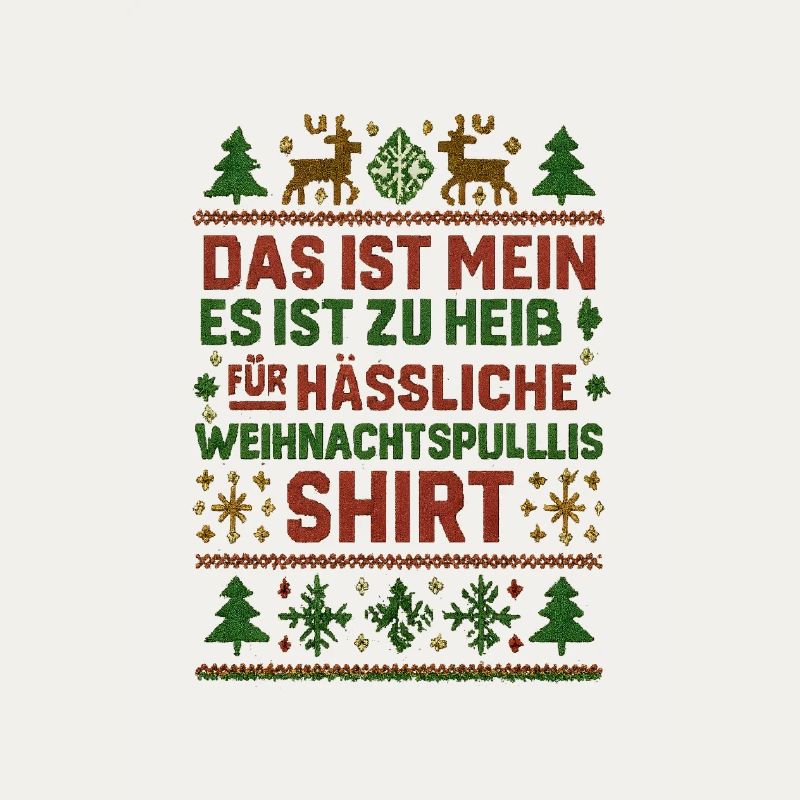Chemise pull de Noël moche