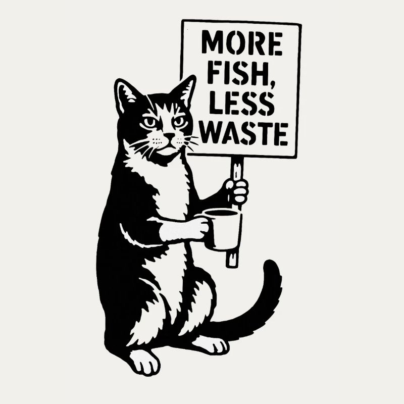 More Fish Less Waste Cat