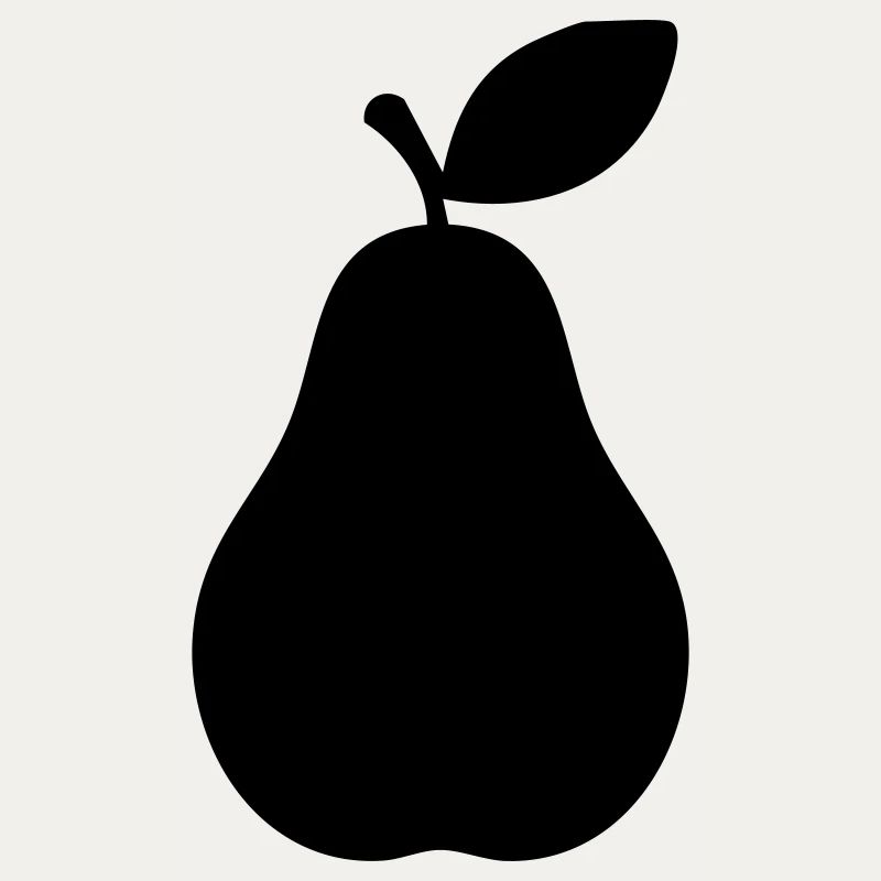 Pear Silhouette – Elegant Fruit Design