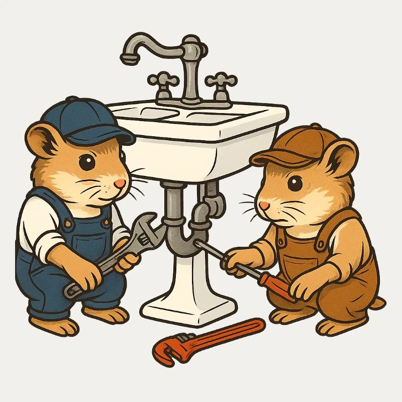 Les hamsters réparent l’évier
