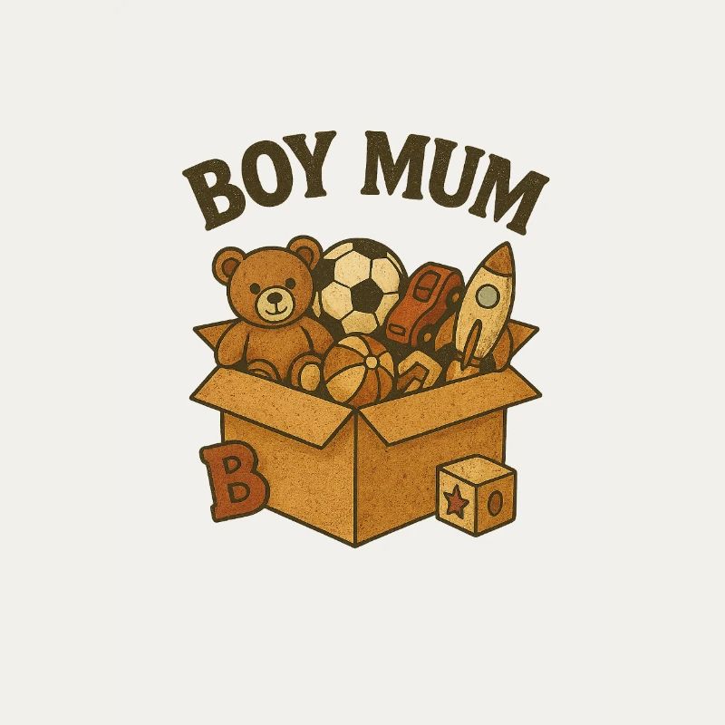 Coffre à jouets Boy Mum Design