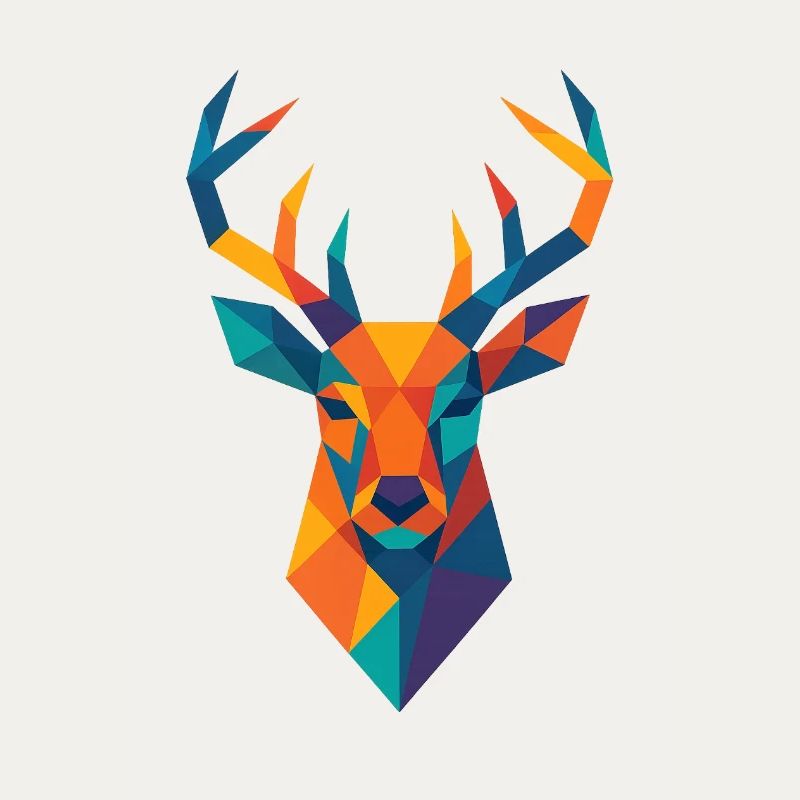 Tête de cerf | Impression de cerf / Impression / Design