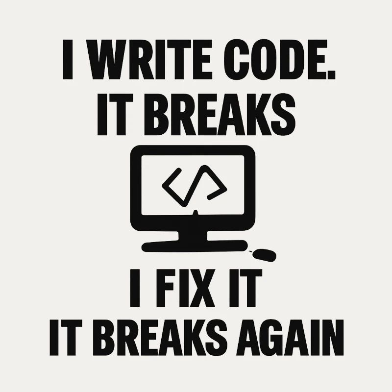 J’écris du code – T-shirt de programmeur drôle