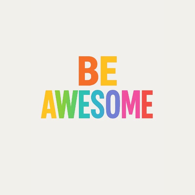 Be Awesome Regenbogen Boost