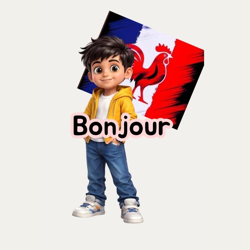 Bonjour Garçon Coq Français