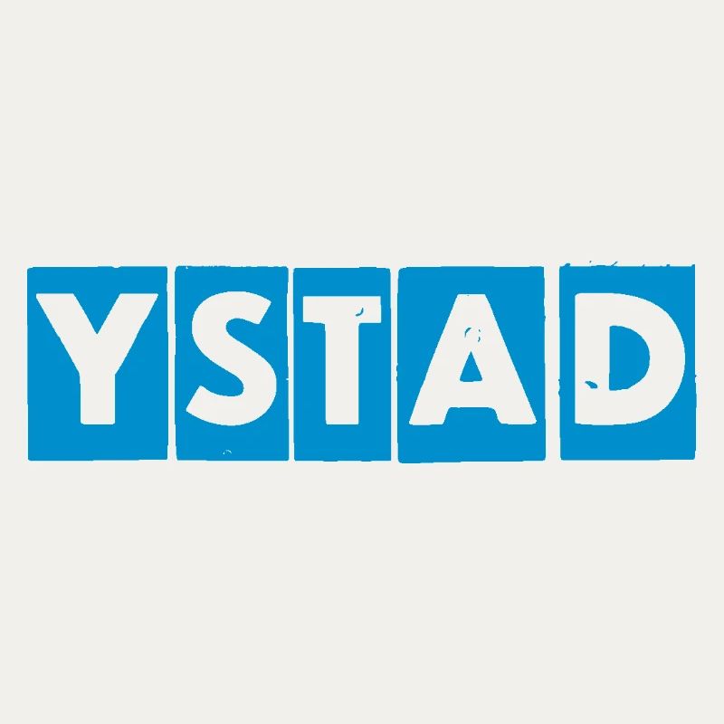 Ystad – Conception de texte bleu