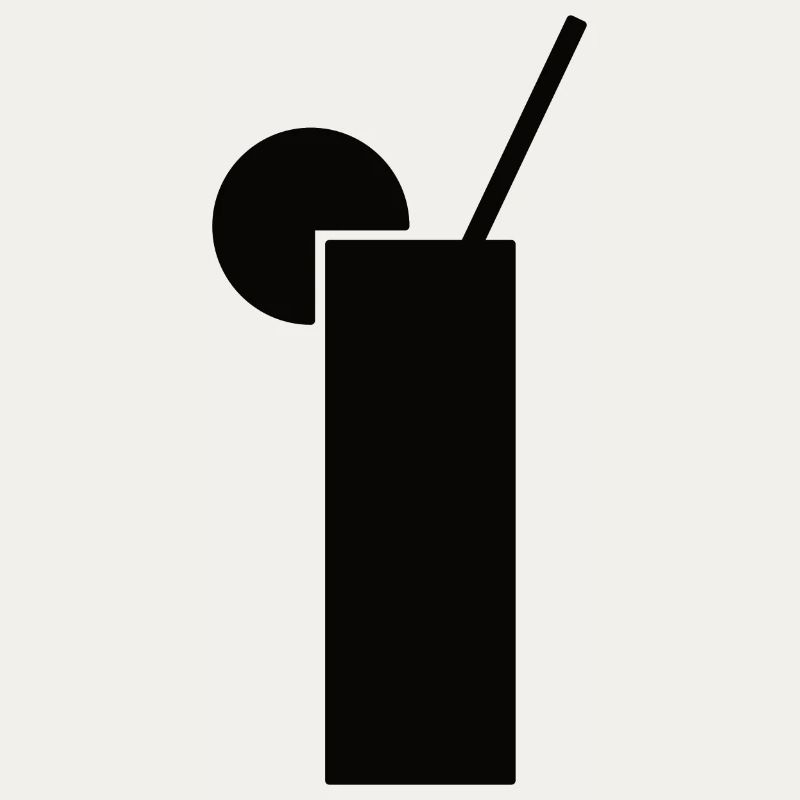 Design de boisson en noir