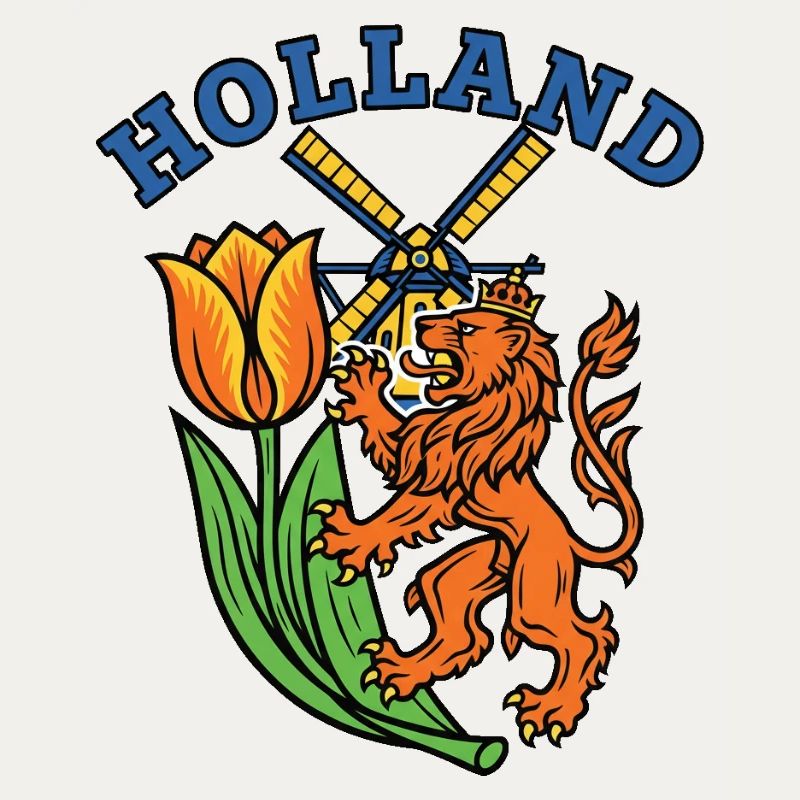 Hollande Tulipe moulin à vent Emblème