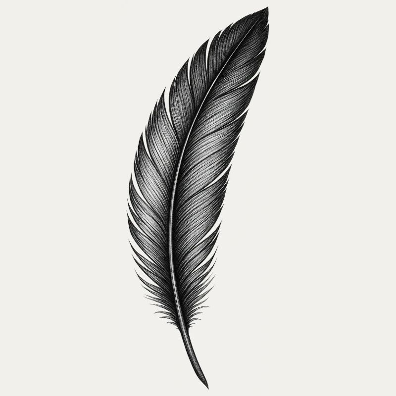 Black Feather Art Print