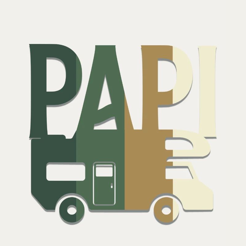 PAPI en Camping-car camouflage chasse et pêche