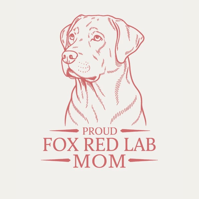 Proud Fox Red Lab Mom