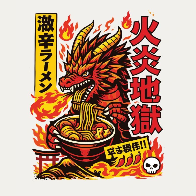 Drachen | Ramen | Nudelsuppe | extra scharf