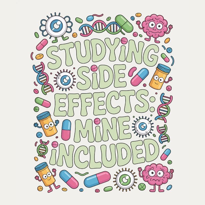 Pharmacist Student Studying Side Effects Science