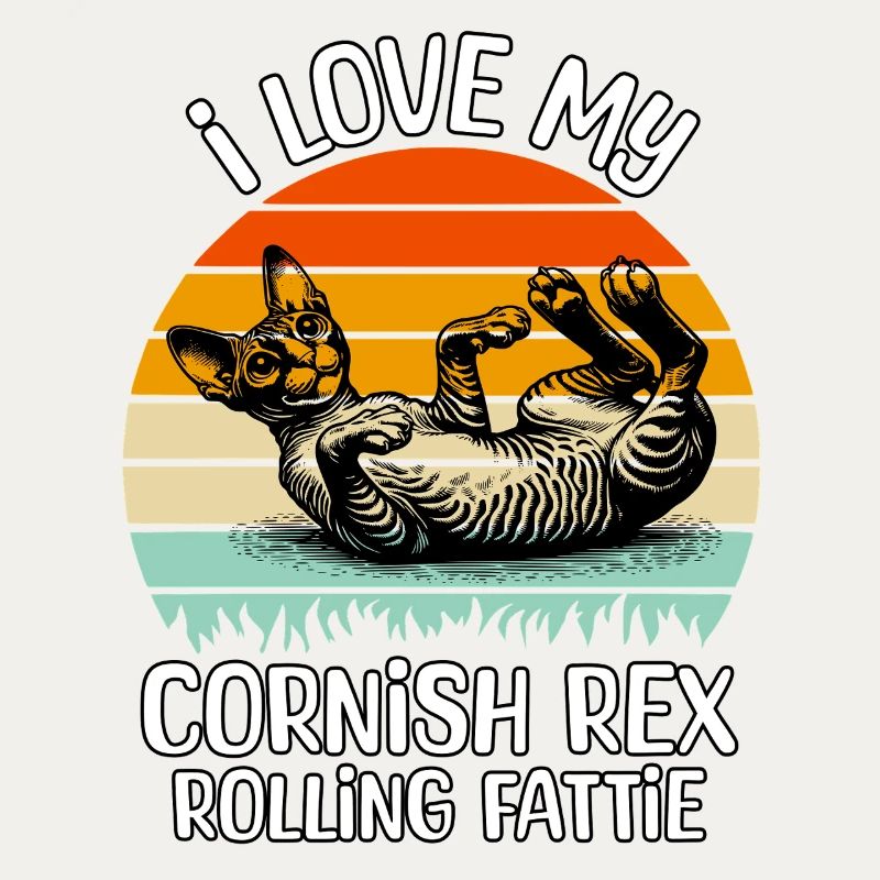 Funny Cornish Rex Cat