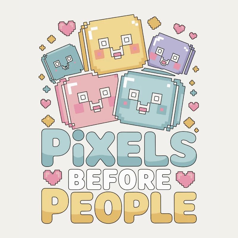 Graphiste Pixels avant Designer de marque