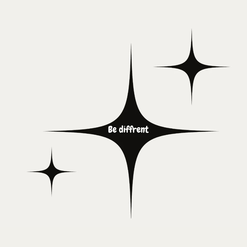 Graphique Be Different Starburst