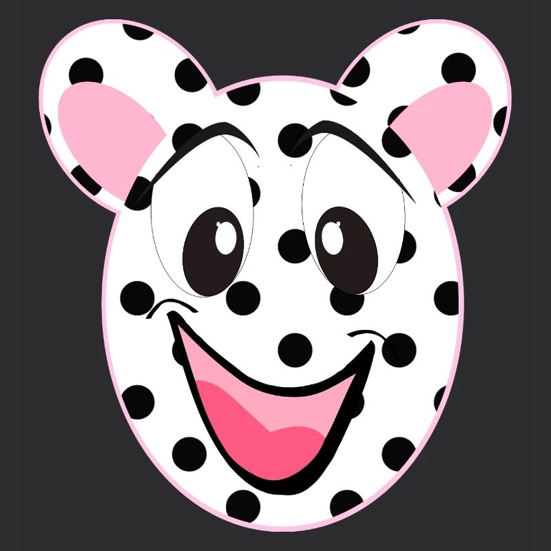 Dessin animé de visage d’ours joyeux