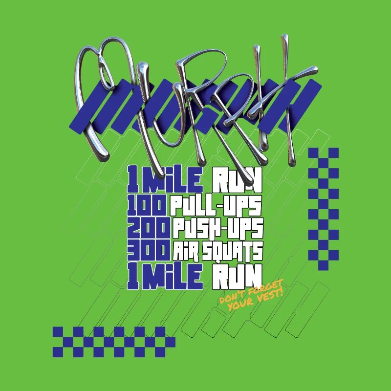 Murph Hero WOD CrossTraining Lichtgrafik-Version