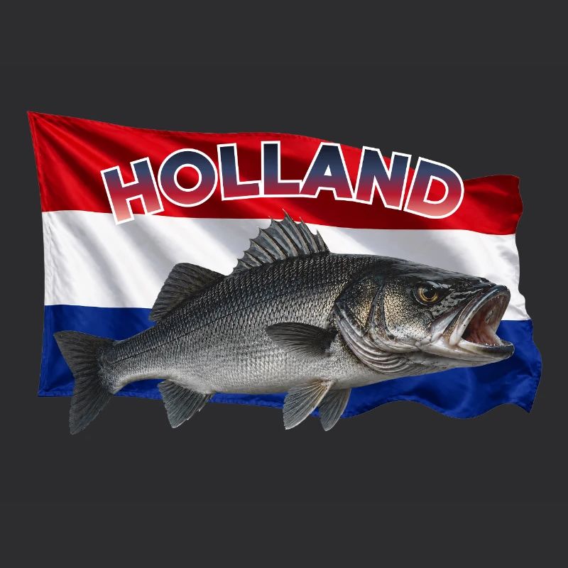 Pêche au bar de mer en Hollande - Conception de la pêche côtière