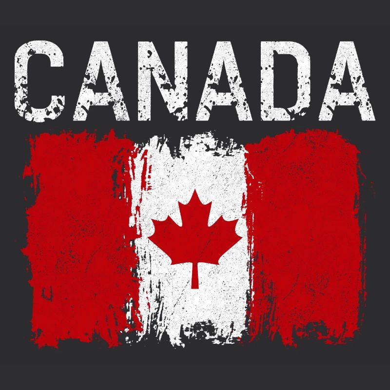 Distressed Canada Flag Print